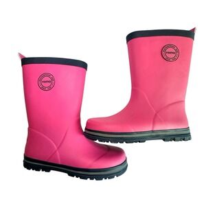 Reima Kids Pink Rain Boots Waterproof Rubber Wellies Size 12 (EU30) Outdoor Play